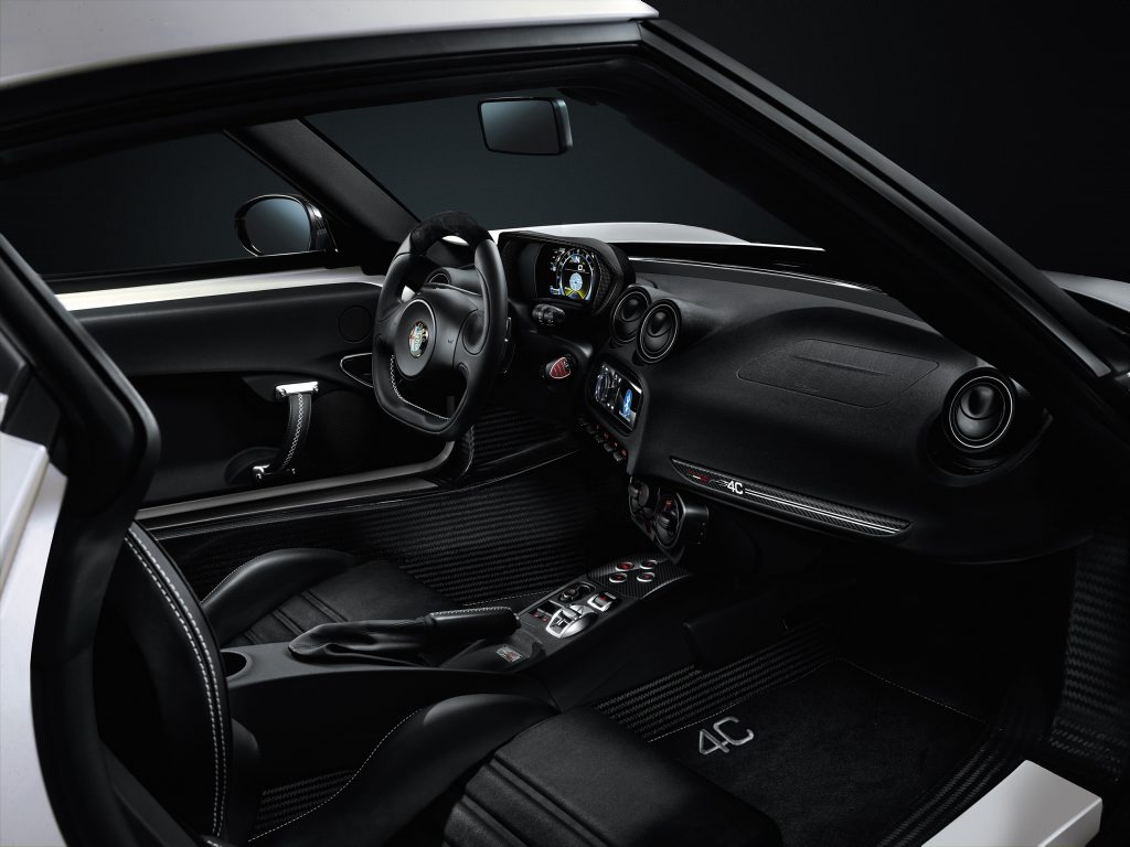 Inside the Alfa Romeo 4C. Inside the Alfa Romeo 4C.